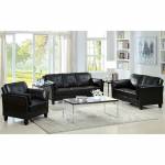 Pierre Sofa in  Black 2 Pc Set (Sofa +  Love Seat)
